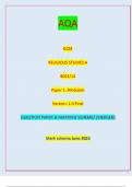 AQA GCSE RELIGIOUS STUDIES A 8062/14 Paper 1: Hinduism Version: 1.0 Final *JUN2380621401* IB/G/Jun23/E6 8062/14/ AQA QUESTION PAPER & MARKING SCHEME/ [MERGED]