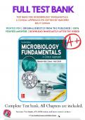 Comprehensive Test Bank for Microbiology Fundamentals: A Clinical Approach, 4th Edition by Cowan (2022) - Chapters 1-22