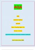 AQA GCSE MODERN HEBREW 8678/RH Paper 3 Reading Higher Tier Version: 1.0 Final G/TI/Jun23/E6 8678/RH (JUN238678RH01) GCSE MODERN HEBREW Higher Tier Paper 3 Reading Tuesday 6 June 2023 / QUESTION PAPER & MARKING SCHEME/ [MERGED]