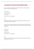  NCLEX-PN 103 PRACTICE QUESTIONS WITH COMPLETE SOLUTIONS|50 PAGES