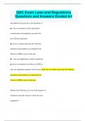 QAC Exam Laws and Regulations Questions and Answers Graded A+