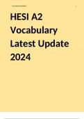 HESI A2 Vocabulary Latest Update 2024
