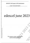 EDEXCEL A LEVEL MATHS 2306 9MA0-01 A Level Pure Mathematics 1 - June 2023