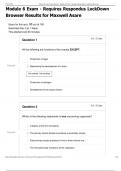BIO 152 Module 6 Exam Questions and Answers (100% CORRECT SOLUTIONS)