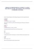 PMK-EE E6 PROFESSIONAL CONDUCT LATEST 2022-2024 EXAM 200+ QUESTIONS AND ANSWERS (VERIFIED ANSWERS)