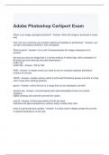 Adobe Photoshop Certiport Exam with correct Answers