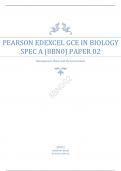 PEARSON EDEXCEL AS BIOLOGY SPEC A PAPER 2  QUESTION PAPER JUNE 2023