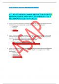 ATI RN COMPREHENSIVE PREDICTOR RETAKE UPDATED APRIL 2023 /REAL VERSION /RATED 5 STAR DOWNLOAD TO SCORE A+