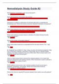 Hemodialysis Study Guide #2