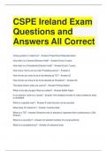 CSPE Ireland Exam Questions and Answers All Correct