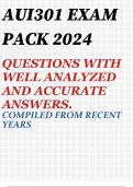 AUI3701 EXAM PACK 2024