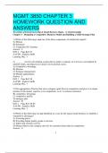 MGMT 3850 CHAPTER 3  HOMEWORK QUESTION AND ANSWERS 