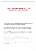 NEIEP 600 FINAL REVIEW EXAM  QUESTIONS AND ANSWERS