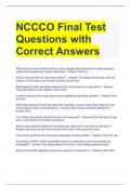 BUNDLE FOR NCCCO Exam Questions with Correct Answers