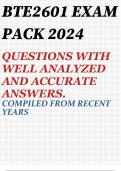 BTE2601 EXAM PACK 2024