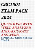 CBC1501 EXAM PACK 2024