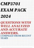 CMP3701 EXAM PACK 2024