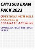 CMY1503 EXAM PACK 2024