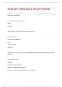 AHN 447: MODULE 3 135 STUDY GUIDE QUESTIONS AND ANSWERS