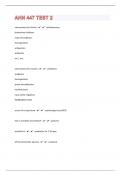 AHN 447 TEST 2|118 Questions And Answers|30 Pages