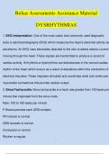Relias Assessments Assistance Material DYSRHYTHMIAS | Questions with 100% Correct Answers | Verified | Updated 2024