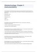 Histotechnology- Chapter 3 (Instrumentation) Question and answers rated A+  2023/2024