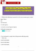 (2024 / 2025) NASM Corrective Exercise Specialist (CES) FINAL EXAM LATEST BUNDLE PACK SOLUTION (VERIFIED)