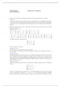 Linear Algebra Homework Solutions