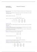 Linear Algebra Homework Solutions