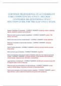   CERTIFIED PROFESSIONAL IN ACCESSIBILITY CORE COMPETENCIES (CPACC) 2022-2024/  (ANSWERED 100 QUESTIONS)// CPACC SOLUTION GUIDE FOR THE IAAP CPACC EXAM.   