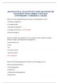 2024 HAM FINAL EXAM STUDY GUIDE QUESTIONS |80 QUESTIONS WITH CORRECT DETAILD ANSWERS|100% VERIFIED/A+ GRADE