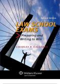 Law School Exams_ Preparing and - Charles R. Calleros