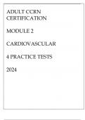 ADULT CCRN CERTIFICATION MODULE 2 CARDIOVASCULAR 4 PRACTICE TEST 2024