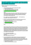 TEST BANK PHARMACOLOGY A PATIENT-CENTERED NURSING PROCESS APPROACH, 11TH EDITION BY LINDA E. MCCUISTION (ALL CHAPTERS 1-58) RATED A+