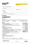 AQA 2023 AS Level & A-level CHEMISTRY 7404 & 7405 Question Papers & Mark schemes