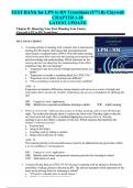 Test Bank for LPN to RN Transitions 5th Edition by Lora Claywell NEWEST VERSION