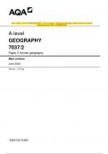 AQA AS & A-level GEOGRAPHY 7036 & 7037 Paper 1 & 2 Question Papers & Mark schemes