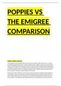 Grade 9 Poppies vs Emigree comparison essay