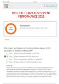 HESI EXIT EXAM ASSESSMENT PERFORMANCE 2023