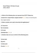 Stott Pilates Written Exam  2023-2024