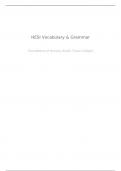 HESI Vocabulary & Grammar Questions With Correct Answers