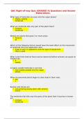 QAC Right-of-way Quiz (GRADED A) Questions and Answer Elaborations.