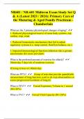 NR601 / NR-601 Midterm Exam Study Set Q & A (Latest 2023 / 2024): Primary Care of the Maturing & Aged Family Practicum - Chamberlain