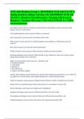 NUR 160-Hondros Exam 1, HONDROS NUR 160 EXAM 1, Spring hondros college Nursing 160, HONDROS NUR 160 EXAM 1, Hondros Nur160 exam 1, Nursing 160-Exam 1, Hondros- Nursing 160 exam 1 (GUARANTEED A+) 100% correct answers