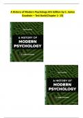 A History of Modern Psychology 6th Edition by C. James Goodwin – Test Bank(Chapter 1- 15)