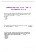 ATI Pharmacology Made Easy 4.0: The Immune System