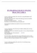 PN PHARMACOLOGY ONLINE PRACTICE 2020 A
