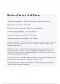 QAC Modes of Action - Lab Exam Questions & Correct Answers (A+ GRADED 100% VERIFIED)