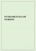 FUNDAMENTALS OF NURSING class notes for revision 2024/2025