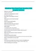 Esthetician State Board Exam Questions With Complete Solutions